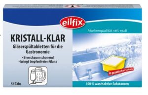Eilfix Kristall-Klar Gläserspültabl.