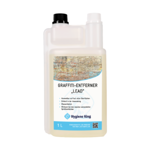 Hygiene King Graffitientferner Graffiti-Ex Farbentferner LEAD – gebrauchsfertiger Sprühlackentferner, 1 Liter