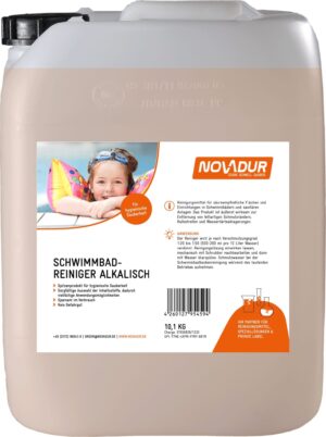 NOVADUR Schwimmbadreiniger Alkalisch, 10 Liter